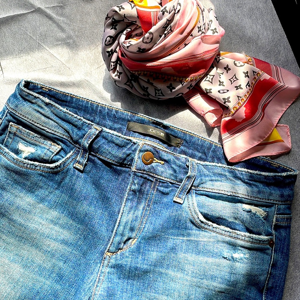 Distressed jeans by Joe’s